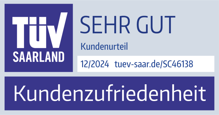 Kundenzufriedenheit TÜV-geprüft